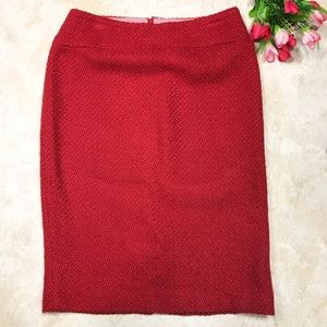 ANTHROPOLOGIE MOULINETTE SOEURS WOOL PENCIL SKIRT